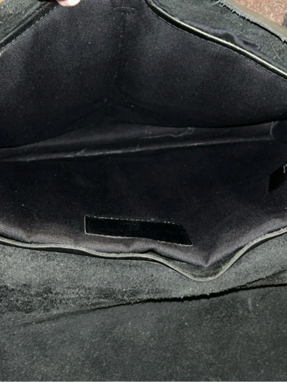Allsaints Messenger Storm Bag Black Distressed Leather Laptop Organizer Pockets